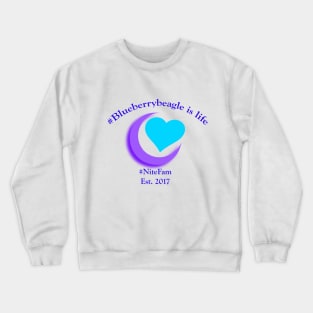 Blueberry beagle is life Crewneck Sweatshirt